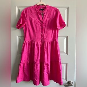 NWOT Tommy Hilfiger Hot Pink Shirt Dress